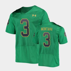 Notre Dame Fighting Irish 3 Joe Montana 2013 Shamrock Series White College Football NCAA Jersey
